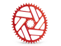 ALUGEAR Chainring oval Beachball Direct Mount | 1-speed narrow-wide SRAM 8-hole Road/CX/Gravel 50 Teeth red