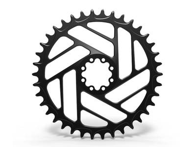 ALUGEAR Chainring round Beachball Direct Mount | 1-speed narrow-wide SRAM 8-hole Road/CX/Gravel 36 Teeth orange