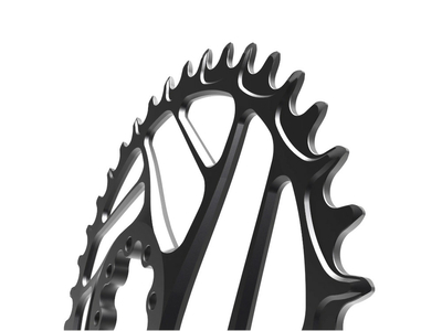 ALUGEAR Kettenblatt rund Beachball Direct Mount | 1-fach narrow-wide SRAM 8-Loch Road/CX/Gravel 36 Zhne grn