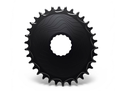 ALUGEAR Chainring oval Aero Direct Mount | 1-speed narrow-wide Race Face Cinch MTB | BOOST 30 Teeth red