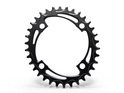 ALUGEAR Chainring oval BCD 104 mm | 1-speed narrow-wide MTB 34 Teeth red