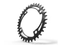 ALUGEAR Chainring oval BCD 104 mm | 1-speed narrow-wide MTB 36 Teeth silver