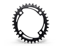 ALUGEAR Chainring oval BCD 104 mm | 1-speed narrow-wide MTB 38 Teeth orange