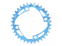 ALUGEAR Kettenblatt rund LK 104 mm | 1-fach narrow-wide MTB 38 Zähne blau