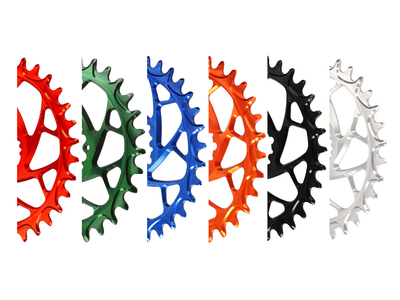 ALUGEAR Chainring round ELM Direct Mount | 1-fach narrow-wide Easton Cinch Road/CX/Gravel 46 Teeth red