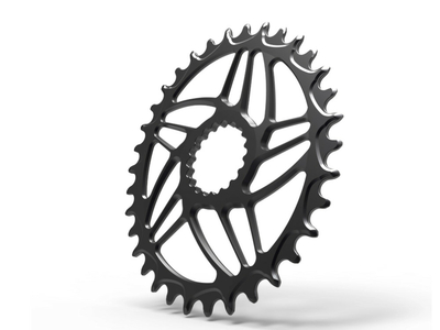 ALUGEAR Chainring oval Aero Direct Mount | 1-speed narrow-wide Cannondale Hollowgram Ai MTB | BOOST 26 Teeth orange