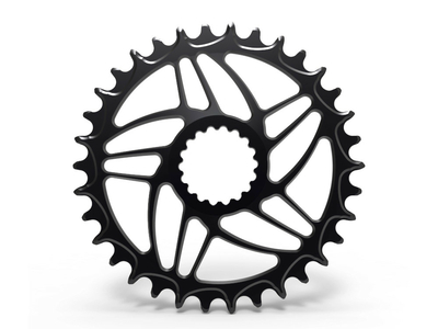 ALUGEAR Chainring round Aero Direct Mount | 1-speed narrow-wide Cannondale Hollowgram Ai MTB | BOOST 38 Teeth orange