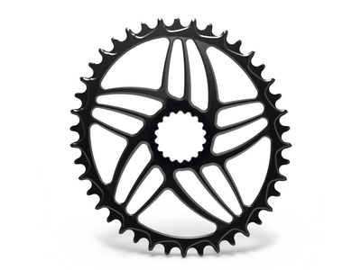 ALUGEAR Chainring oval Direct Mount | 1-speed narrow-wide Cannondale Hollowgram Road/CX/Gravel 50 Teeth blue