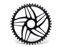 ALUGEAR Chainring round Direct Mount | 1-speed narrow-wide Cannondale Hollowgram Road/CX/Gravel 38 Teeth silver