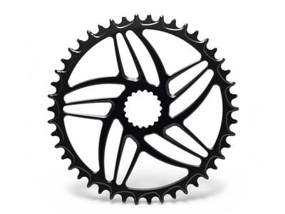 ALUGEAR Chainring round Direct Mount | 1-speed narrow-wide Cannondale Hollowgram Road/CX/Gravel 42 Teeth black
