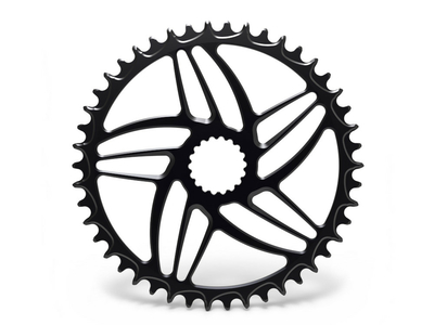 ALUGEAR Chainring round Direct Mount | 1-speed narrow-wide Cannondale Hollowgram Road/CX/Gravel 42 Teeth blue