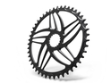 ALUGEAR Chainring round Direct Mount | 1-speed narrow-wide Cannondale Hollowgram Road/CX/Gravel 46 Teeth black
