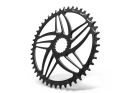 ALUGEAR Chainring round Direct Mount | 1-speed narrow-wide Cannondale Hollowgram Road/CX/Gravel 52 Teeth orange