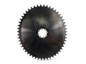 ALUGEAR Chainring oval Aero Direct Mount | 1-speed narrow-wide Cannondale Hollowgram Road/CX/Gravel 46 Teeth black