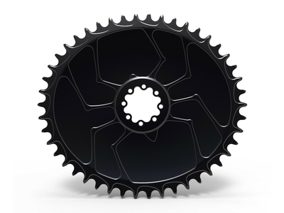ALUGEAR Kettenblatt oval Aero Direct Mount | 1-fach narrow-wide Cannondale Hollowgram Road/CX/Gravel 50 Zhne schwarz