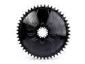 ALUGEAR Chainring round Aero Direct Mount | 1-speed narrow-wide Cannondale Hollogram Road/CX/Gravel 48 Teeth black