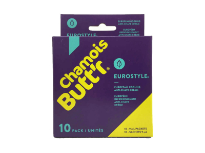 CHAMOIS BUTTR Sitzcreme Eurostyle Box mit Menthol | 10 x 9 ml