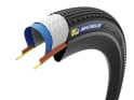 MICHELIN tire Power Gravel 28" | 700 x 47C black / brown