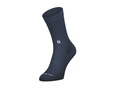 SCOTT Socks Performance No Shortcuts Crew | midnight blue / white