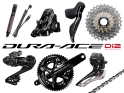 SHIMANO Dura Ace Di2 Road Group R9270 hydraulic Disc Brake 2x12 170 mm 54 | 40 Teeth 11 - 34 Teeth Shimano BB-R9100 | BSA