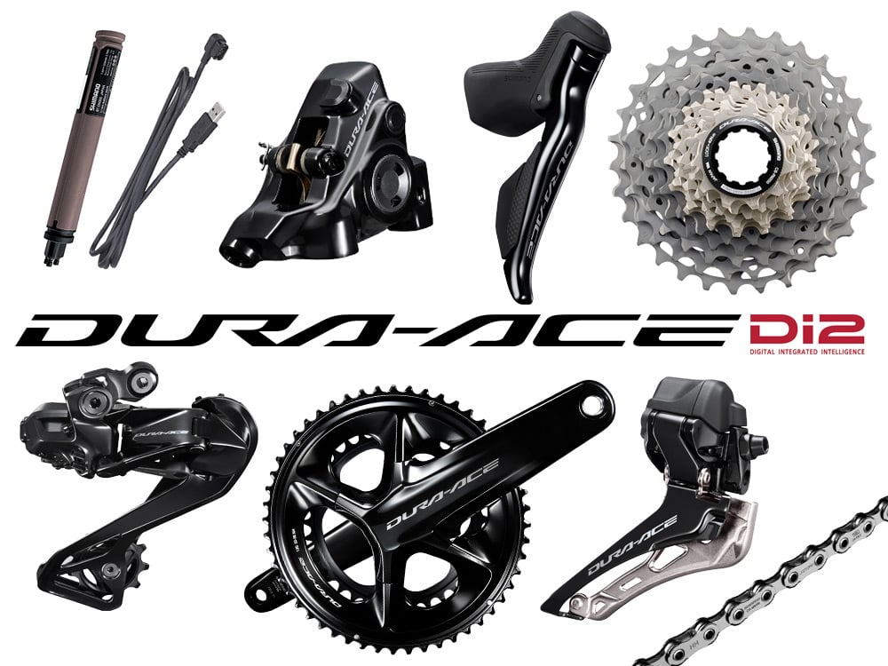 SHIMANO Dura Ace Di2 Road Group R9270 hydraulic Disc Brake 2x12 172,5