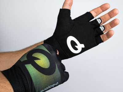 PROLOGO Gloves Faded Short Fingers | black/green