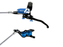 HOPE Scheibenbremse Tech 4 E4 | einzeln blau Hinterradbremse Stahlflex