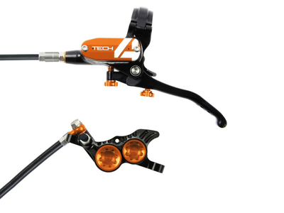 HOPE Disc Brake Tech 4 V4 | separate orange Rearwheel Brake standard