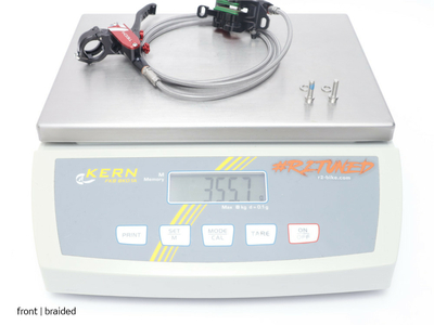 HOPE Scheibenbremse Tech 4 V4 | einzeln purple Vorderradbremse Stahlflex