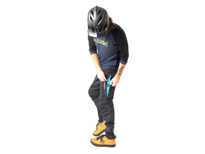 DIRTLEJ Bike Pants Trailscout Waterproof long black/lime