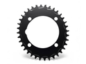 ALUGEAR Chainring oval Aero BCD 104 mm | 1-speed narrow-wide MTB 38 Teeth silver