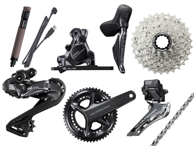 SHIMANO Ultegra Di2 Rennrad Gruppe R8170 hydraulische Scheibenbremsen 2x12 170 mm 50 | 34 Zhne 11 - 34 Zhne Shimano SM-BBR60B | BSA