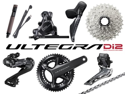 SHIMANO Ultegra Di2 Road Group R8170 hydraulic Disc Brake 2x12 170 mm 52 | 36 Teeth 11 - 30 Teeth without bottom bracket