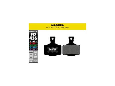 GALFER Disc Brake Pads Standard for Magura - MT2, MT4, MT6, MT8, MTS | black