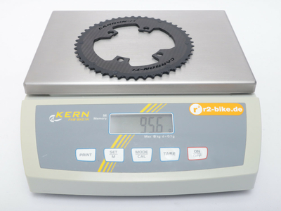 CARBON-TI Kettenblatt X-CarboRing X-AXS LK 107 mm asymmetisch | auen 46 Zhne