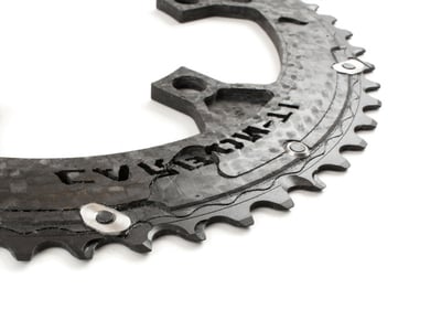 CARBON-TI Kettenblatt X-CarboRing X-AXS LK 107 mm asymmetisch | auen 48 Zhne