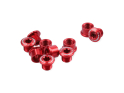 CARBON-TI Chainring Bolts X-Fix LK 107 BCD 2x red