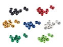 CARBON-TI Chainring Bolts X-Fix LK 107 BCD 2x red