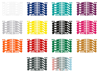 NONPLUS COMPONENTS Decal Set for Rims | 24 mm