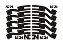 NONPLUS COMPONENTS Decal Set for Rims | 24 mm