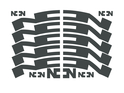 NONPLUS COMPONENTS Decal Set for Rims | 24 mm