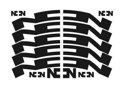 NONPLUS COMPONENTS Aufkleberset für Felgen | 24 mm schwarz (#070)