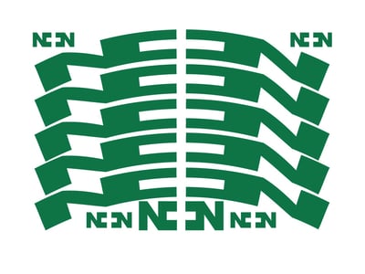 NONPLUS COMPONENTS Aufkleberset für Felgen | 24 mm grün (#061)