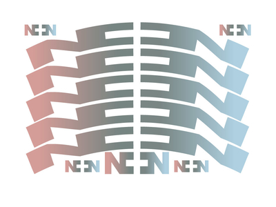 NONPLUS COMPONENTS Aufkleberset für Felgen | 24 mm pinkbow / oil slick
