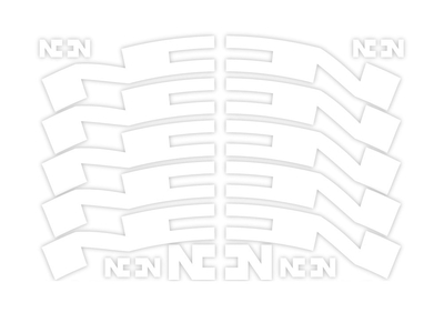 NONPLUS COMPONENTS Decal Set for Rims | 28 mm white (#010)