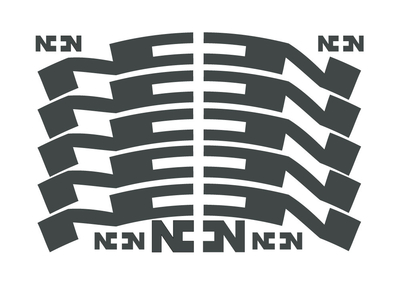 NONPLUS COMPONENTS Aufkleberset für Felgen | 28 mm anthrazit (#093)