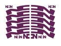 NONPLUS COMPONENTS Aufkleberset für Felgen | 28 mm summer plum / violett (#415)