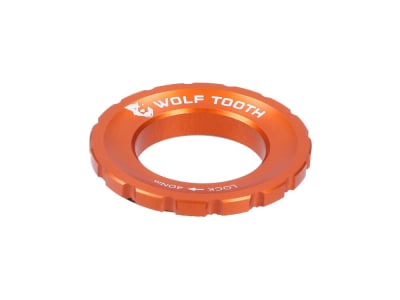 WOLF TOOTH Center Lock Ring für Schnellspanner und 12/15/20 mm Steckachsen | orange