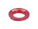 WOLF TOOTH Center Lock Ring for Quick Release and 12/15/20 mm Thru Axles | red