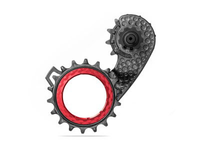 Kit Pulegge Oversize Digirit Per Ultegra 6800: Trasmissione Più Fluida E Silenziosa (Inox Nero/Rosso)
